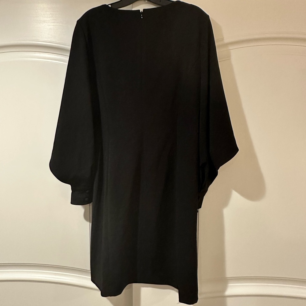 Calvin Klein Black Long-Sleeve Shift Dress - Picture 3 of 3